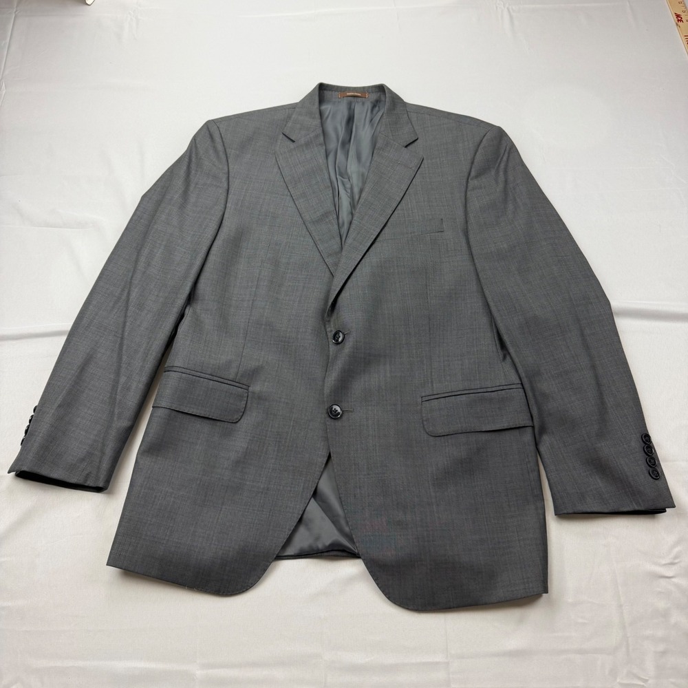 Peter Millar Sport Coat Mens 42R Grey 100% Wool 2-Button Double Vent Blazer